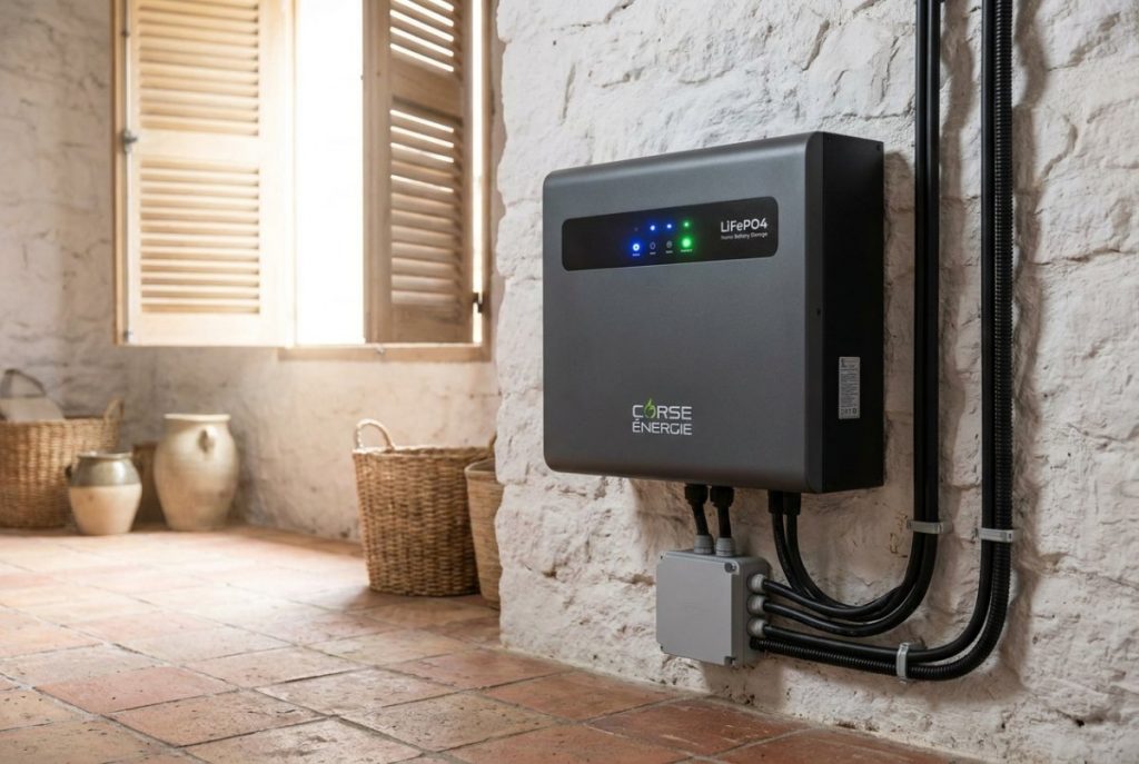 batterie stockage solaire Corse