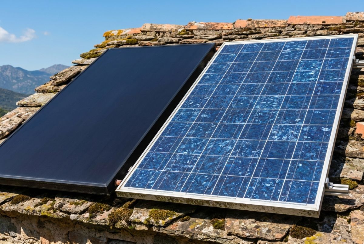 monocristallin polycristallin panneau solaire Corse